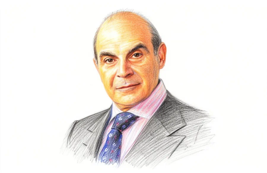 David Suchet. Born on May 2, 1946, in Paddington, London, into a family where artistry and intellect intertwined. Appeared in Agatha Christie's Poirot.