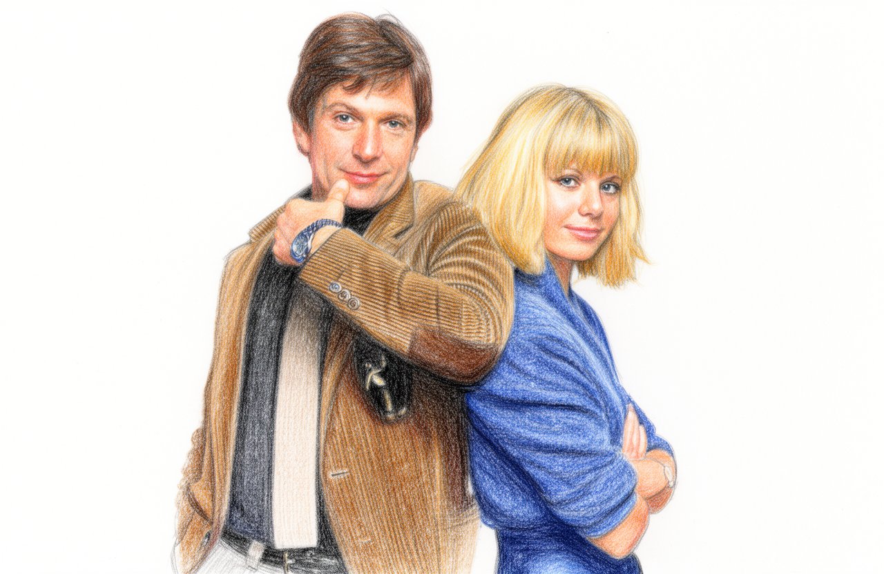 Drawn artwork for Dempsey and Makepeace