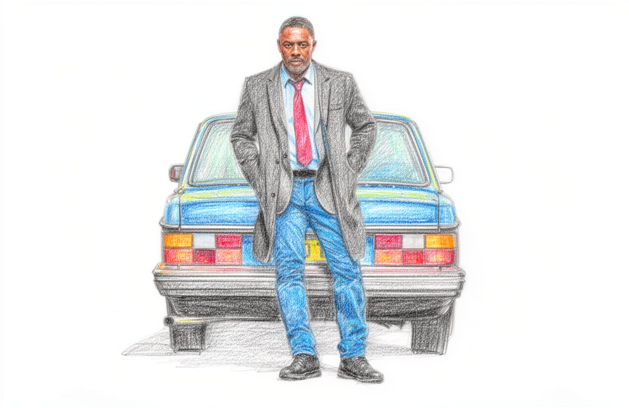 Drawn artwork for Luther