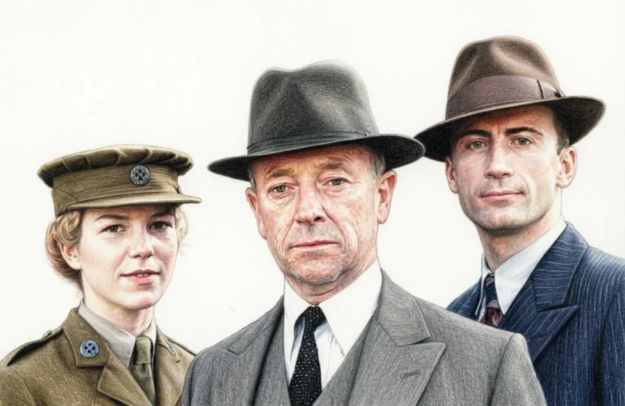 Foyle's War. A widowed detective in wartime Hastings investigates murders the war has made almost irrelevant. Starring Michael Kitchen, Honeysuckle Weeks and Anthony Howell.