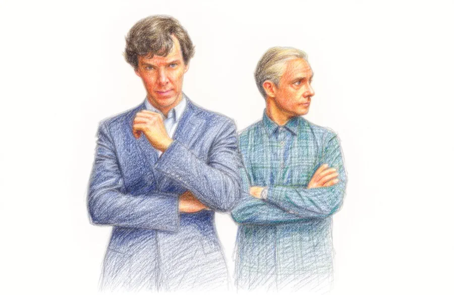 Sherlock. A modern update finds the famous sleuth and his doctor partner solving crime in 21st century London. Starring Benedict Cumberbatch and Martin Freeman.