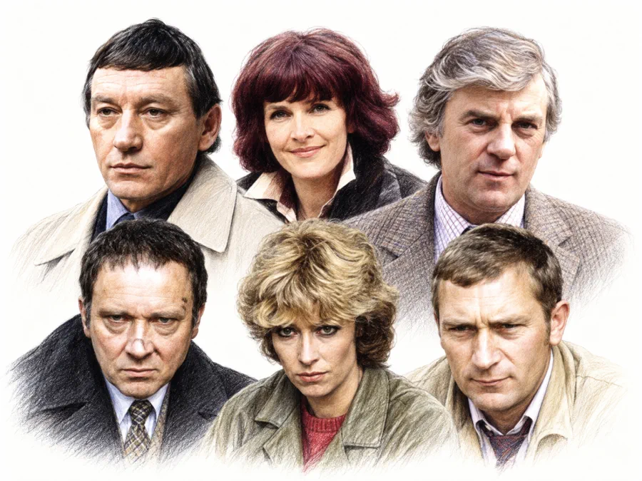 Strangers. A squad of detectives posted to Manchester because nobody there knows their faces. Starring Don Henderson, Dennis Blanch and Mark McManus.