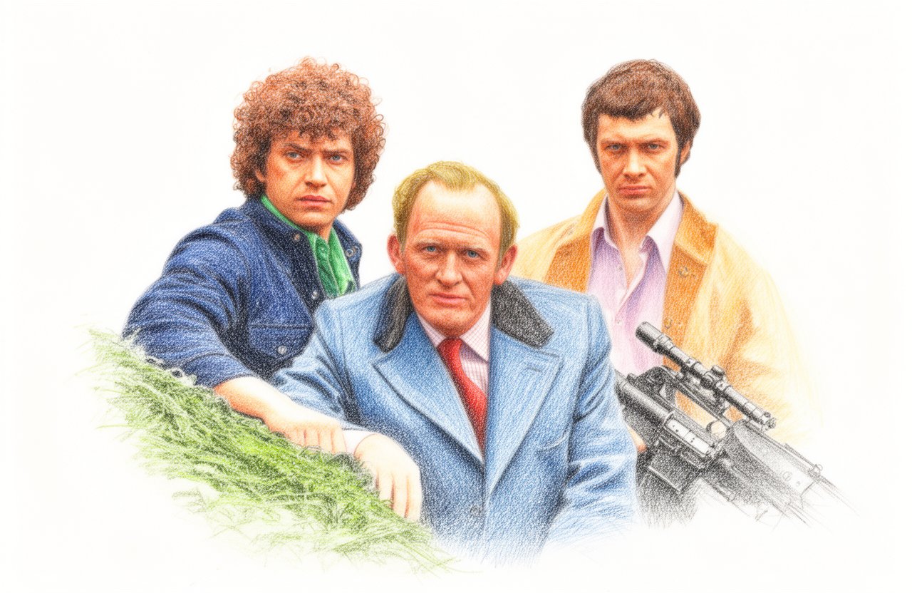 Drawn artwork for The Professionals