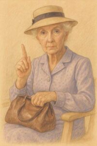 Joan Hickson as Miss Marple
